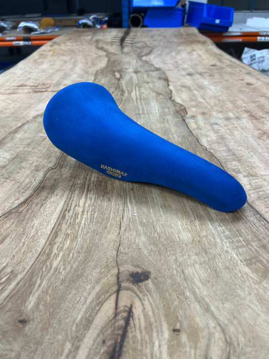 KASHIMAX Saddle AERO AX-4A Padded, Belleseim Blue, Blue Base, CP Rail