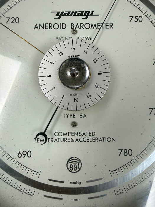 Yanagi  Aneroid Barometer Compensated Instrument 957696 (A6)Temp & Acceleration