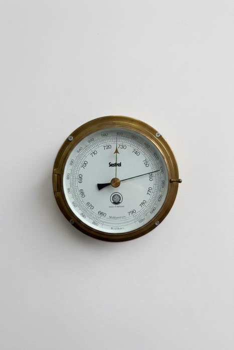 Sestrel Brass Barometer Made in England