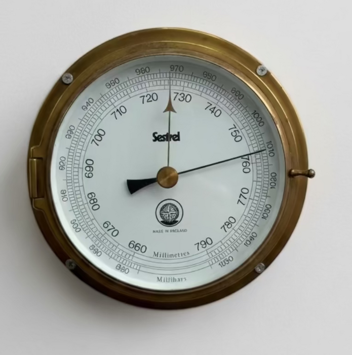 Sestrel Brass Barometer Made in England