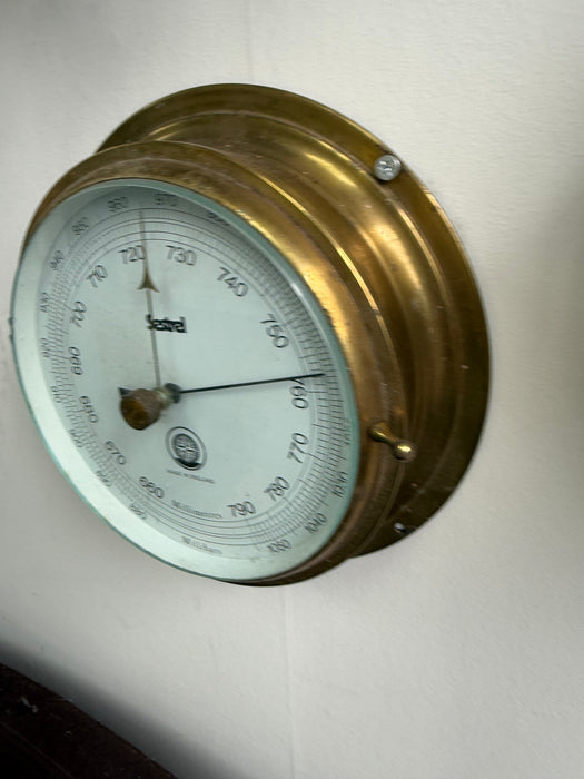 Sestrel Brass Barometer Made in England