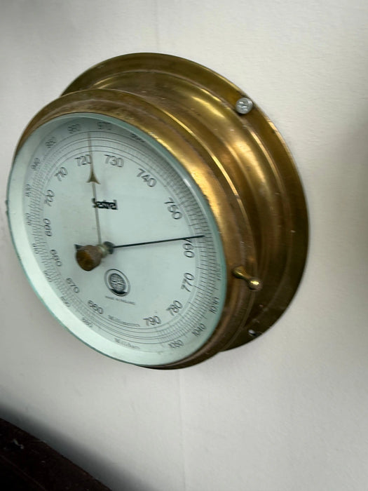 Sestrel Brass Barometer Made in England