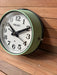 Seiko ship's cabin clock, green paint, white face – photo 3
