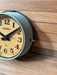 Seiko ship's cabin clock, teal paint, cream face – photo 3
