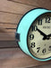 Seiko ship's cabin clock, green paint, cream face – photo 2