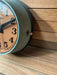 Seiko ship's cabin clock, teal paint, coffee face, black hands – photo 3