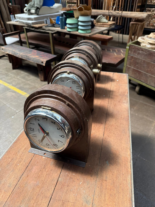 Salvaged Citizen Double Sided Clock – Special aged-patina Edition