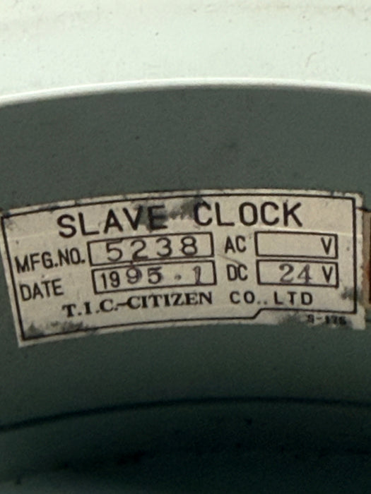 Original Vintage Citizen Style Double Sided Clock Dark Green