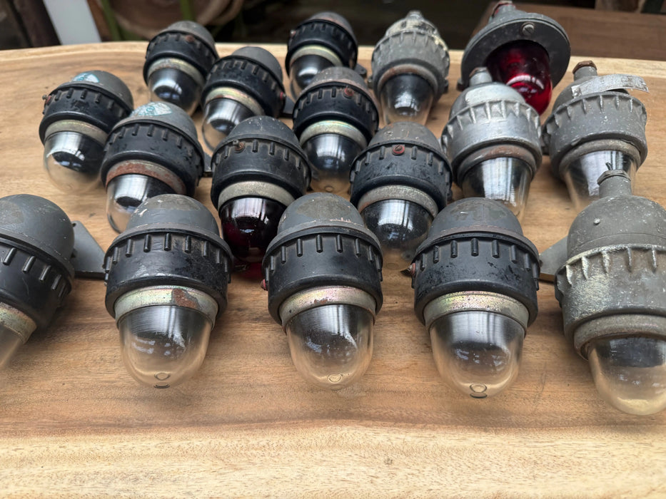 Salvaged Small Aluminium passage security lights