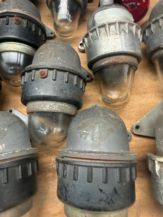 Salvaged Small Aluminium passage security lights