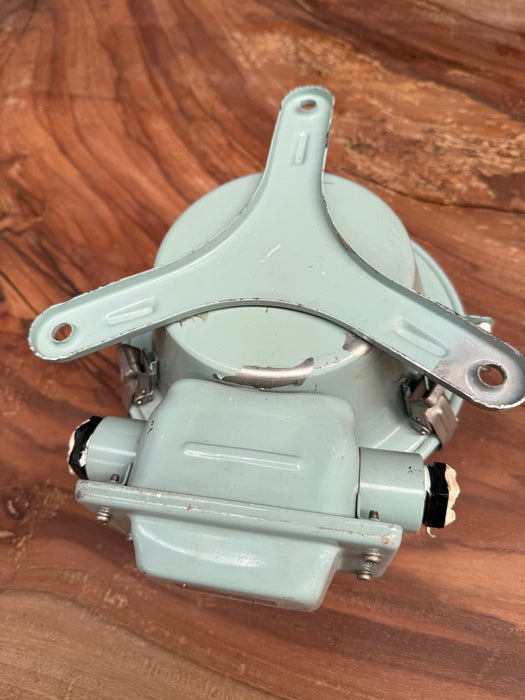 Reclaimed Kokosha Steel Marine Bulkhead Wall or Ceiling Light