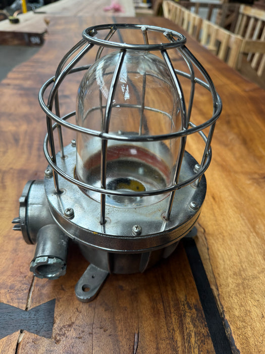 Salvaged Japanese Stainless Steel Explosion Proof Light