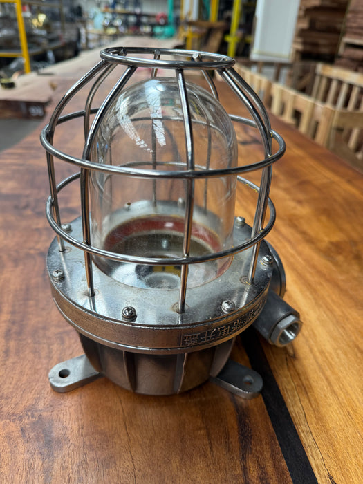 Salvaged Japanese Stainless Steel Explosion Proof Light