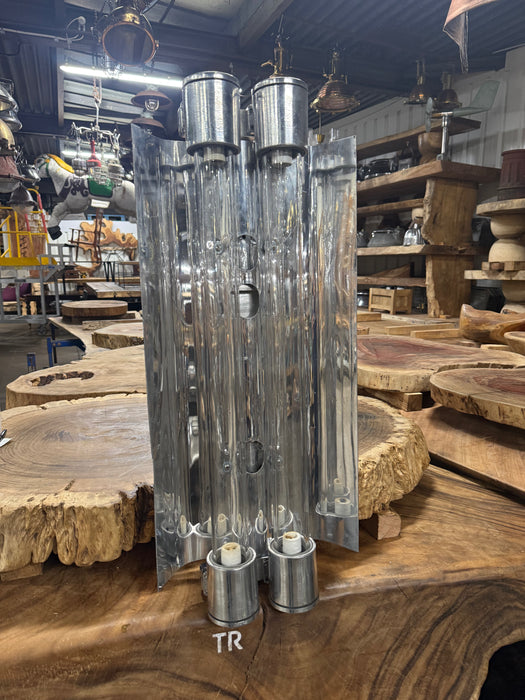 Salvaged Pauluhn Aluminum 2 Foot Double Tube Light