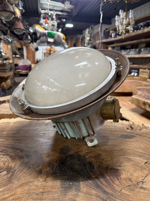 Salvaged flying saucer  light