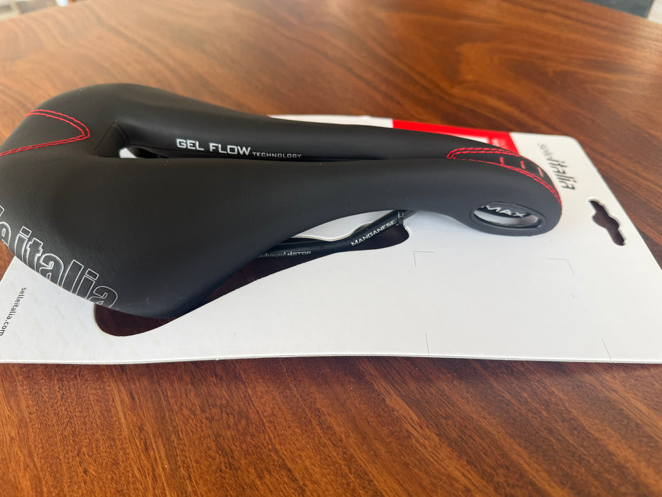 Selle Italia Flite Gel Flow Saddle Black Full Leather