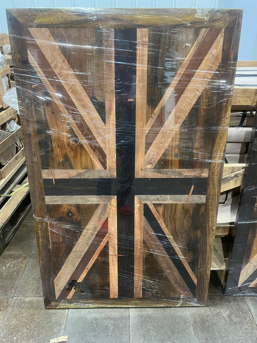 Wild Roots Salvaged Woods Collage  Flags Table 004 1.3m