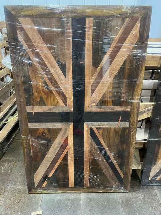 Wild Roots Salvaged Woods Collage Flags Table 004 1.3m