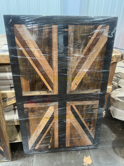 Wild Roots Salvaged Woods Collage  Flags Table 004 1.3m