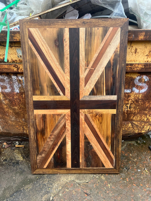 Wild Roots Salvaged Woods Collage Flags Table 004 1.3m