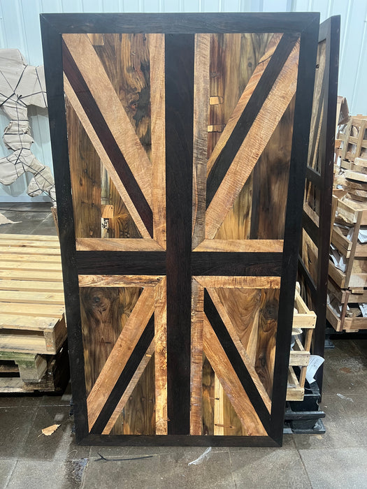 Wild Roots Salvaged Woods Collage  Flags Table 005 1.7m