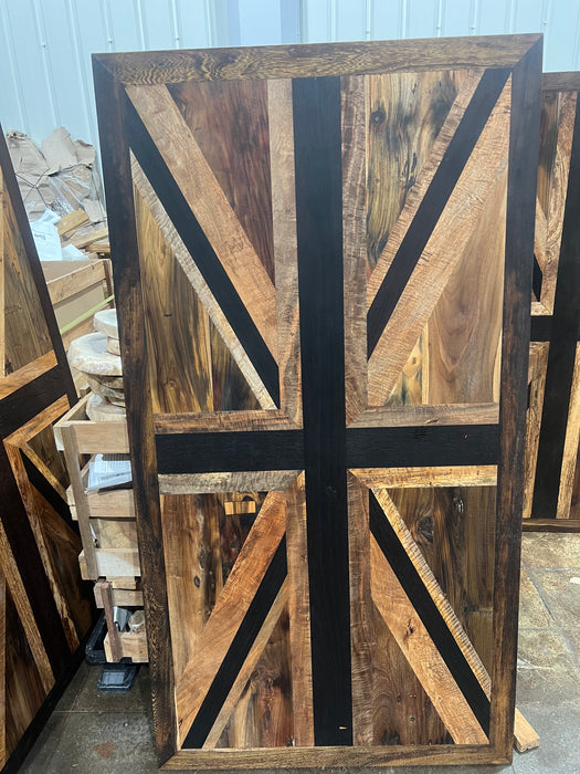 Wild Roots Salvaged Woods Collage  Flags Table 005 1.7m