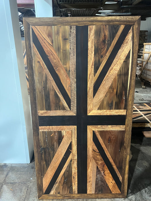 Wild Roots Salvaged Woods Collage  Flags Table 005 1.7m