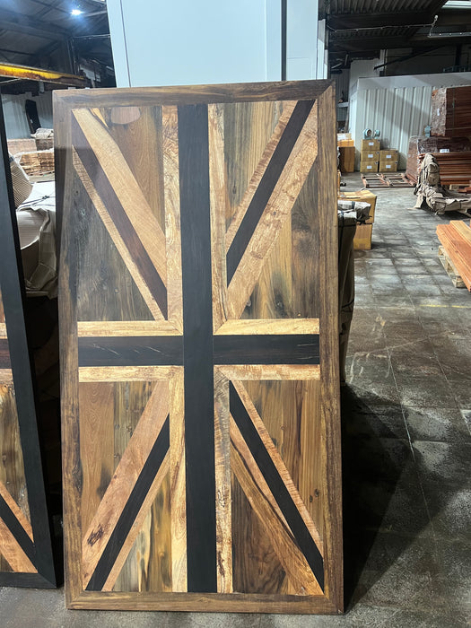 Wild Roots Salvaged Woods Collage  Flags Table 005 1.7m