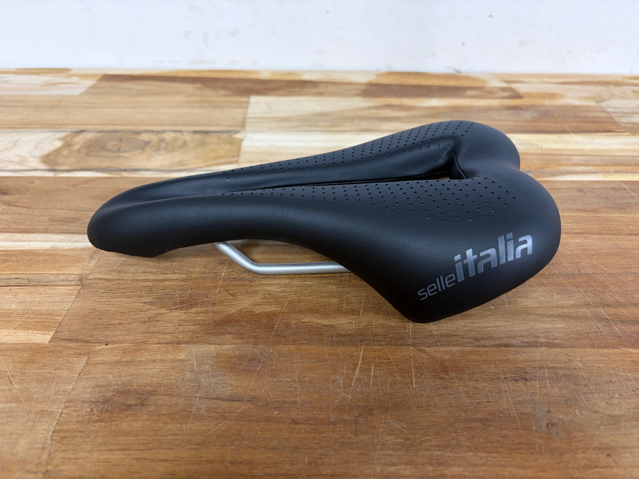 Final Clearance got to go Selle Italia Diva Gel Ti316 Superflow Women's Saddle - Black L3 150 x 260mm
