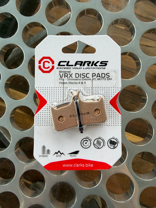 Final Clearance got to go Clarks VRX801C Sintered Disc Brake Pads - Hope Mono 4 & 5 / Shimano Deore XT M775