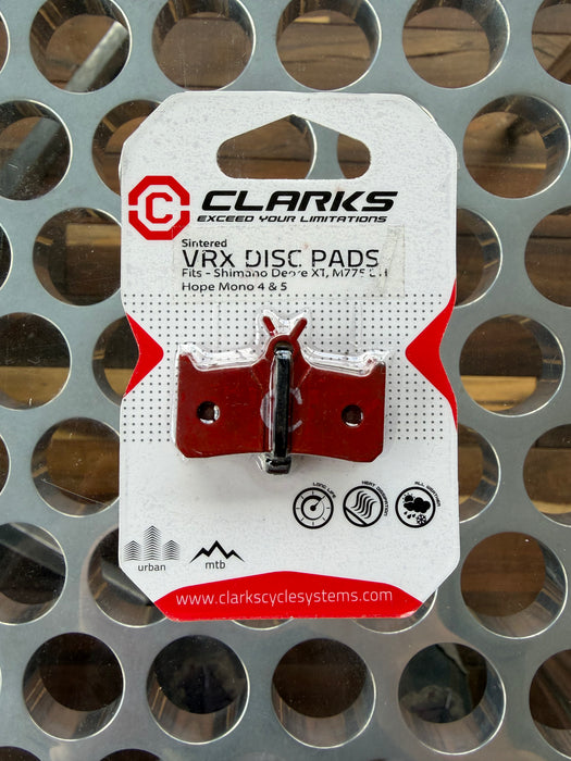 Final Clearance got to go Clarks VRX801C Sintered Disc Brake Pads - Hope Mono 4 & 5 / Shimano Deore XT M775