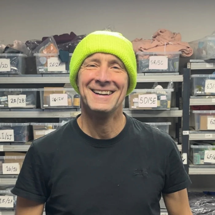 Robs Running Reflective Beanie - Fluorescent Yellow FINAL CLEARANCE