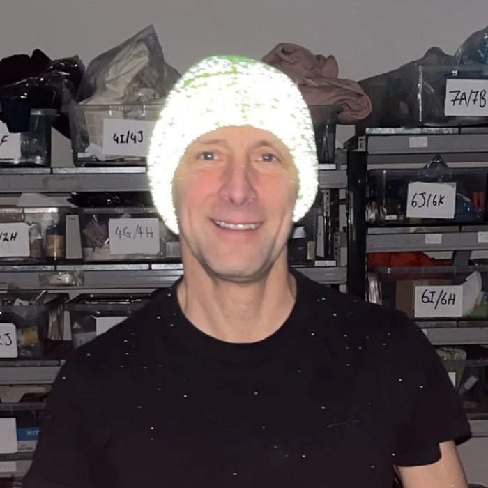 Robs Running Reflective Beanie - Fluorescent Yellow FINAL CLEARANCE