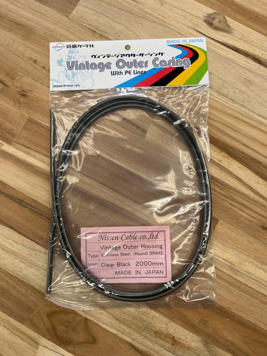 NISSEN Vintage Outer w/liner - Stainless Round Coil Wire  2,000mm, CLEAR BLACK