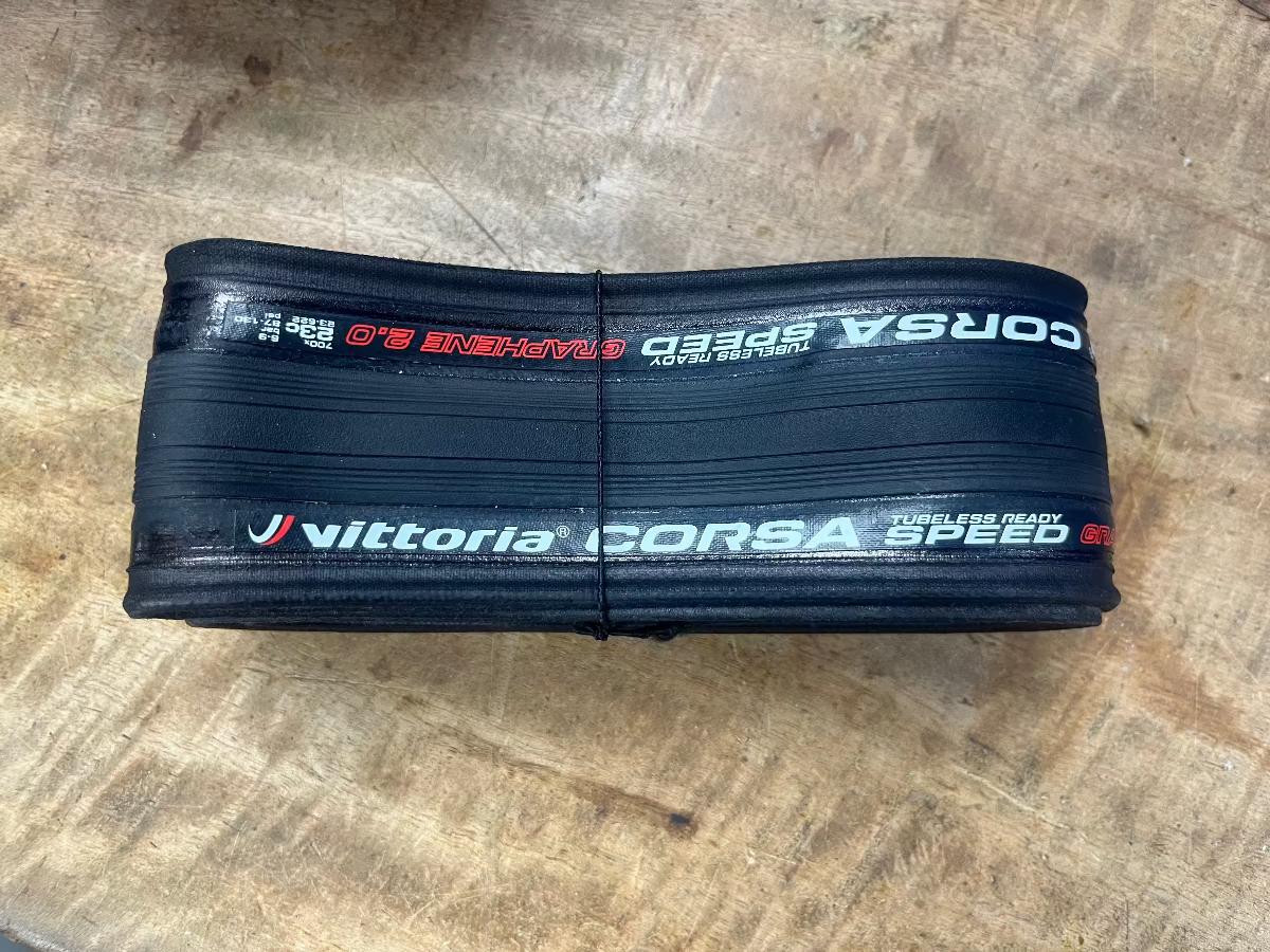 Vittoria Corsa Speed Graphene 2.0 700x23 TLR Folding Tyre Black