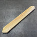 Close-up of the angled mitred end on a solid Rengas hardwood flat divider