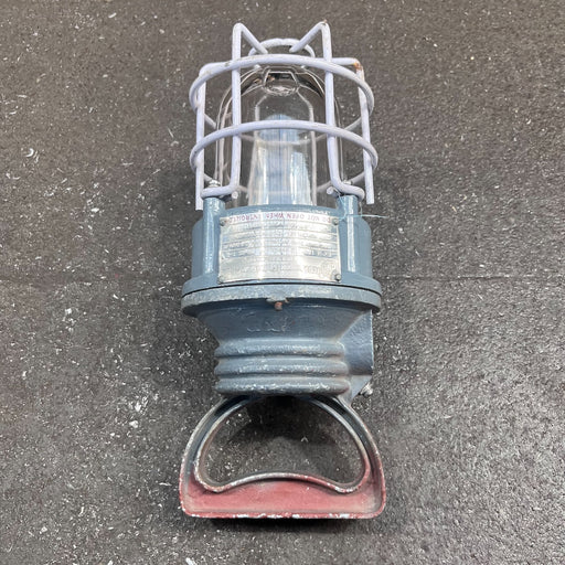 Salvaged flameproof FCG Ex-d hand lamp, grey and white – photo 1