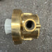 Palazzoli name cast into the brass base of a salvaged passageway light