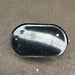 White bulkhead light back plate with ceramic E27 lampholder