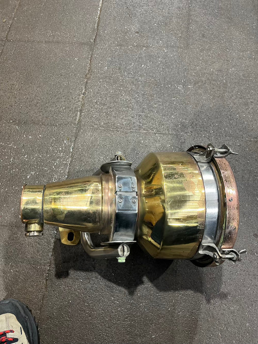 Salvaged Brass & Stainless Steel Marine Spotlight – E40