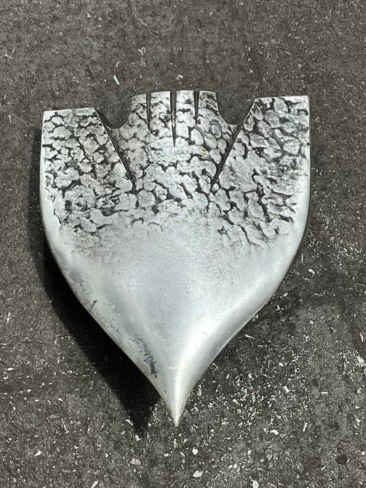 Salvaged Ohyama Japanese Cast Aluminium Wall Light – Textured Shield Shade