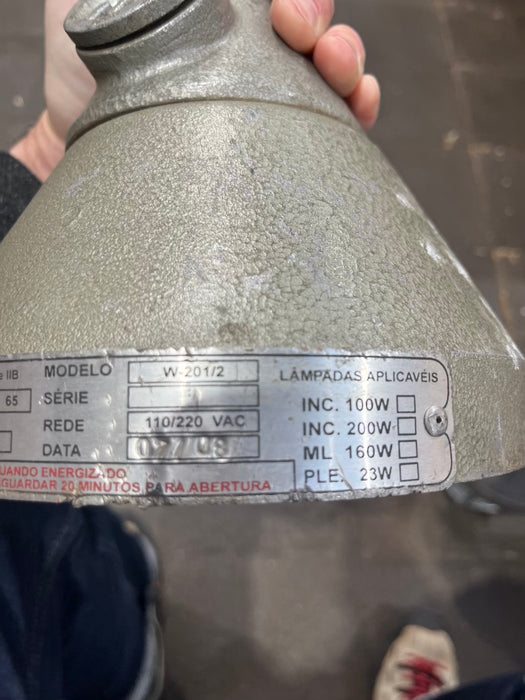 Salvaged Lumens Explosion-Proof Aluminium Pendant Light W-201/2