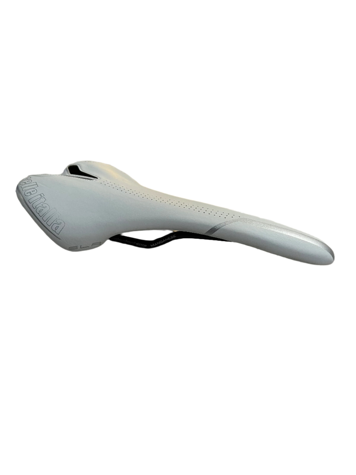 Selle Italia SLR Carbon body Manganese Rails White Grey 135x275 mm