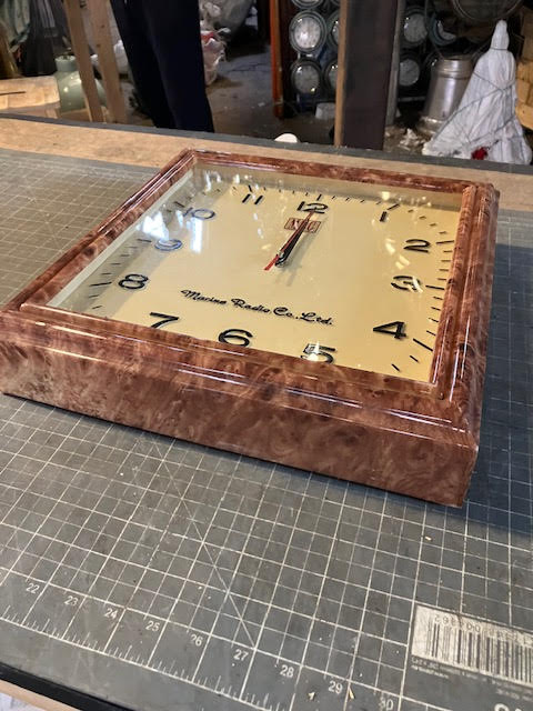 Marine Radio Co Tortoise Shell Clock MCS972H — bananaindustries