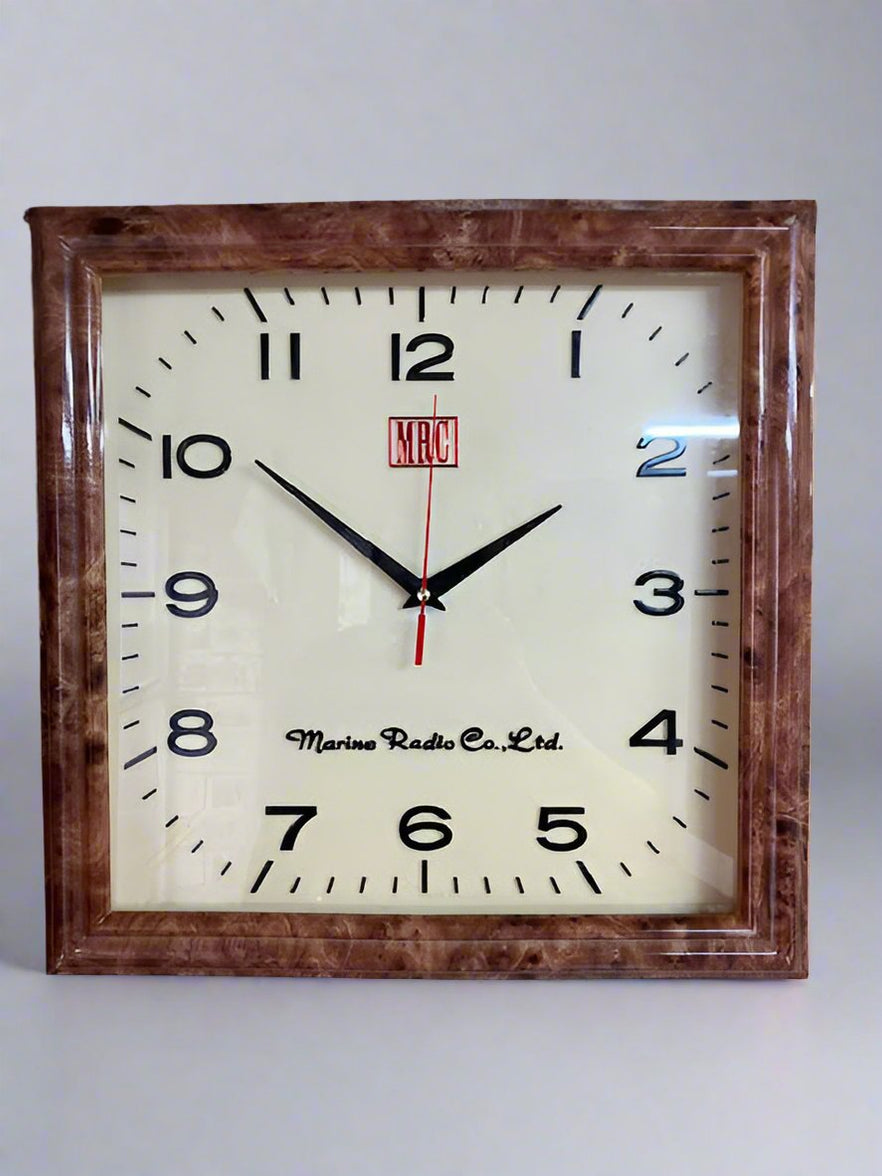 Marine Radio Co Tortoise Shell Clock MCS972H | Vintage Ship Clock UK ...