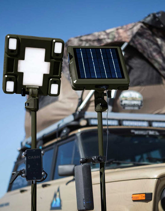 Solar powered outlet for outdoor lights deals