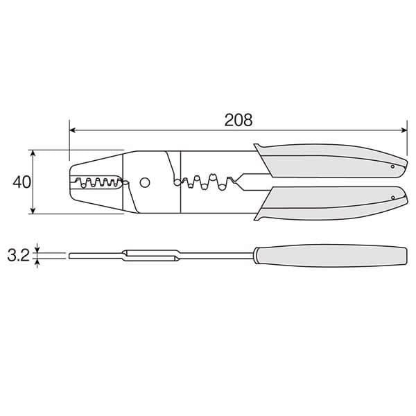 Hozan P-706 crimping tool