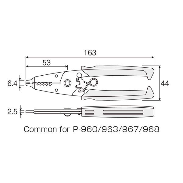 Hozan Bicycle Tool P-960 Wire Strippers