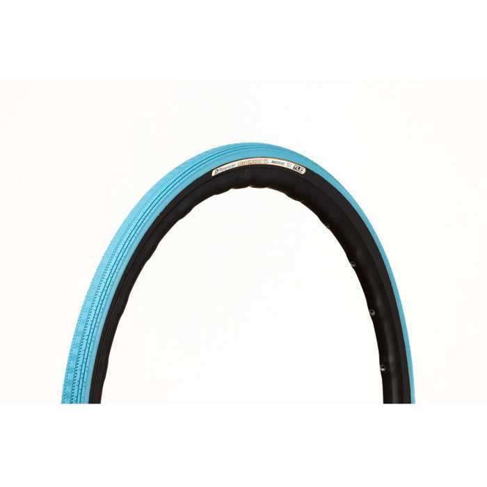 PANARACER GRAVEL KING SEMI SLICK TLC GRAVEL TYRE TURQUOISE BLUE/BLACK 700X38C
