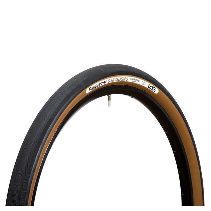 PANARACER GRAVELKING SLICK TLC FOLDING TYRE BLACK/BROWN